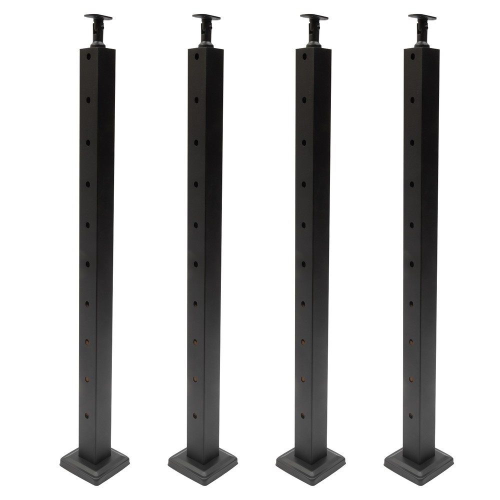 4-Piece Balustrade Post Set, Cable Railing Posts, 304 Stainless Steel Stair Post