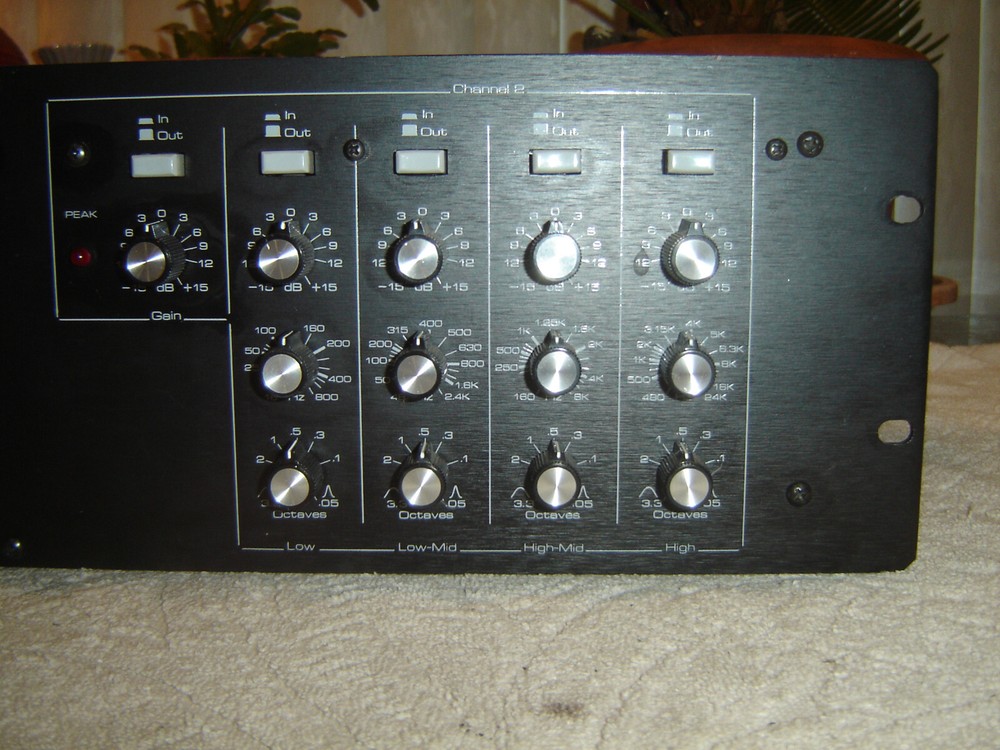 Ashly PQ66, Latter Version, 2 Ch 4 Band Parametric Equalizer, Eq, Vintage Rack