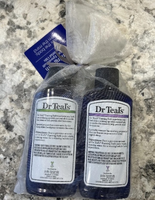 Dr Teal's 3oz Relax & Relief Lavender Foaming Bath & Eucalyptus Foaming Bath 2PC