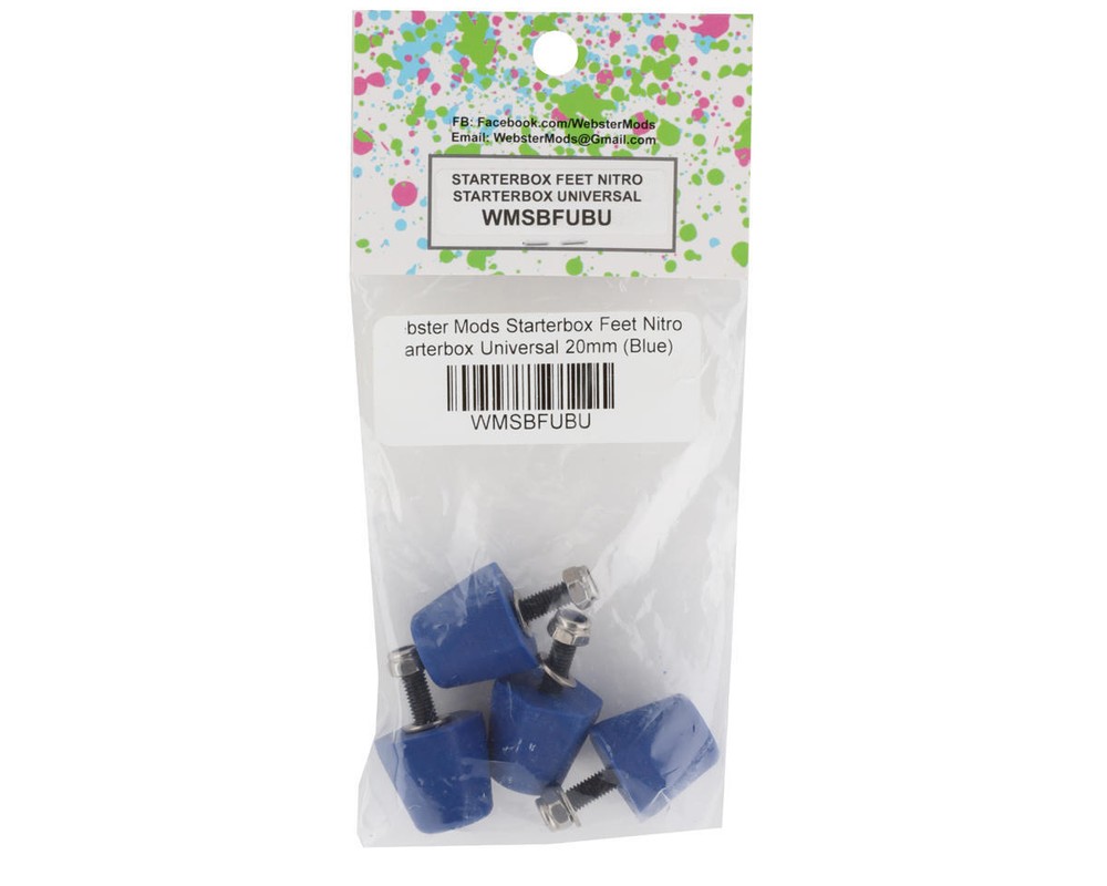 Webster Mods 20mm Universal Starter Box Feet (Blue) [WMSBFUBU]