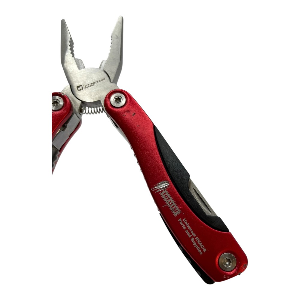 SCHWARZWOLF Multi-Tool Red Color Includes Carrying Case