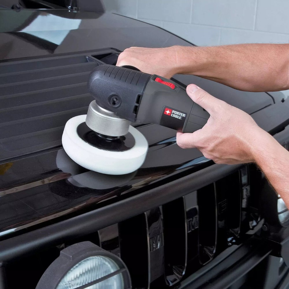 Porter Cable 7346SP 6" Variable Speed Random Orbit Sander PSA Pad + Polish Pad