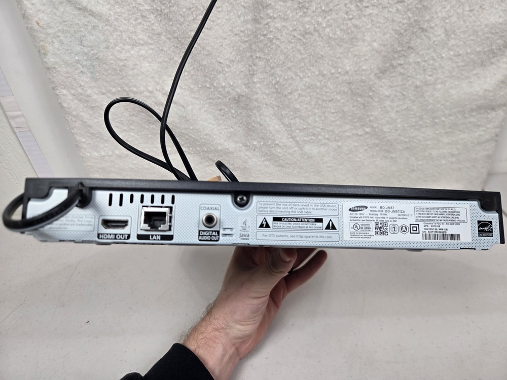 Samsung BD-JM57 Blu-Ray DVD Player + Streaming No Remote Tested