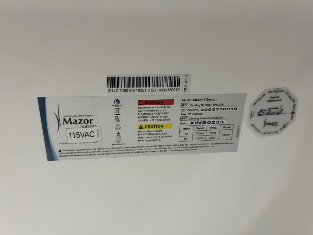 Medtronic Mazor X Stealth Robotic Guidance System