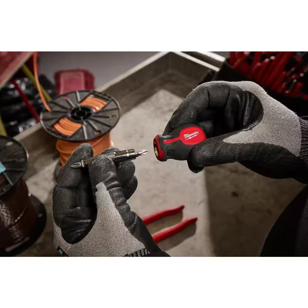 6-In-1 Stubby Multi-Bit Screwdriver