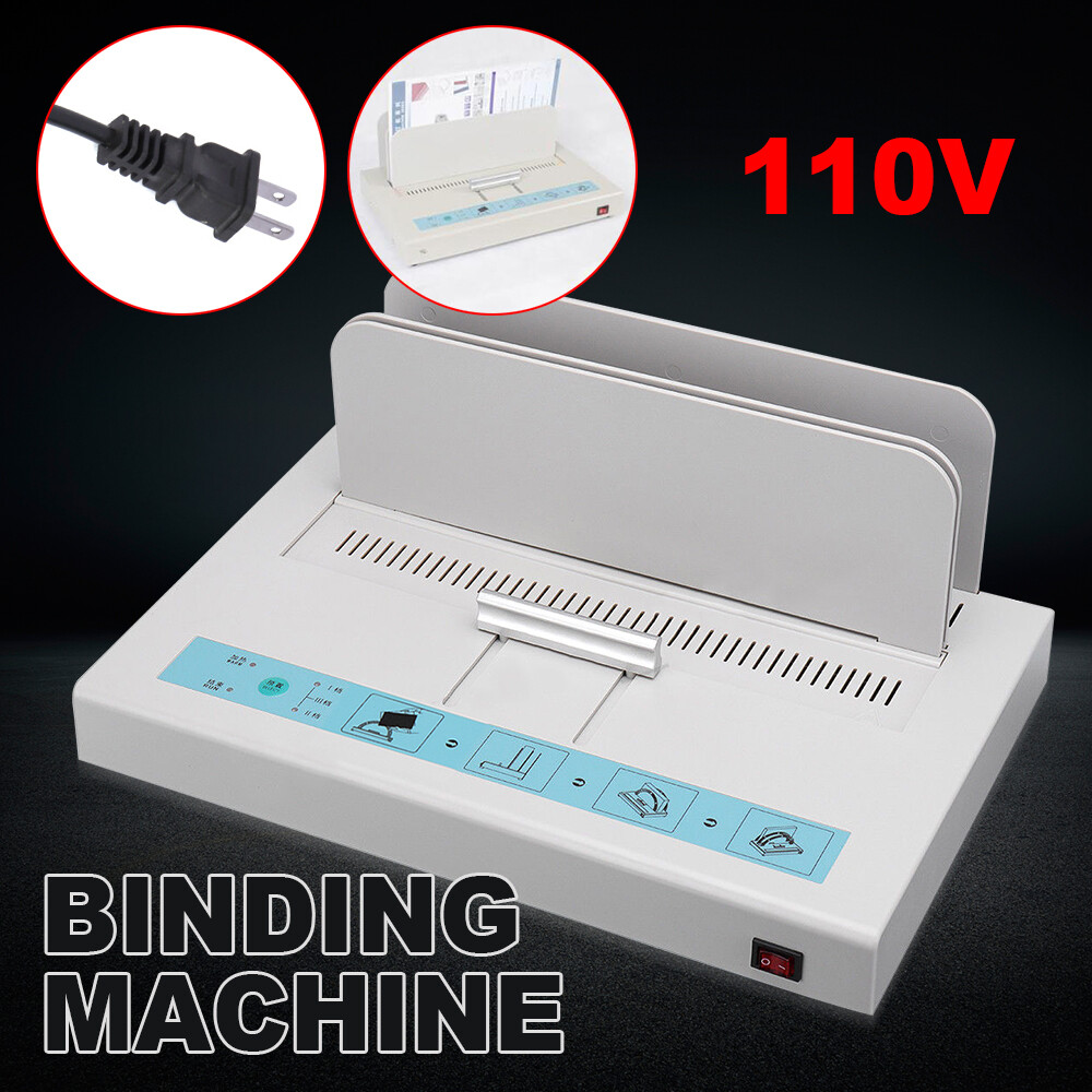 110V Paper Binding Machine Electric Book Automatic Binder Thermal Binding Machin
