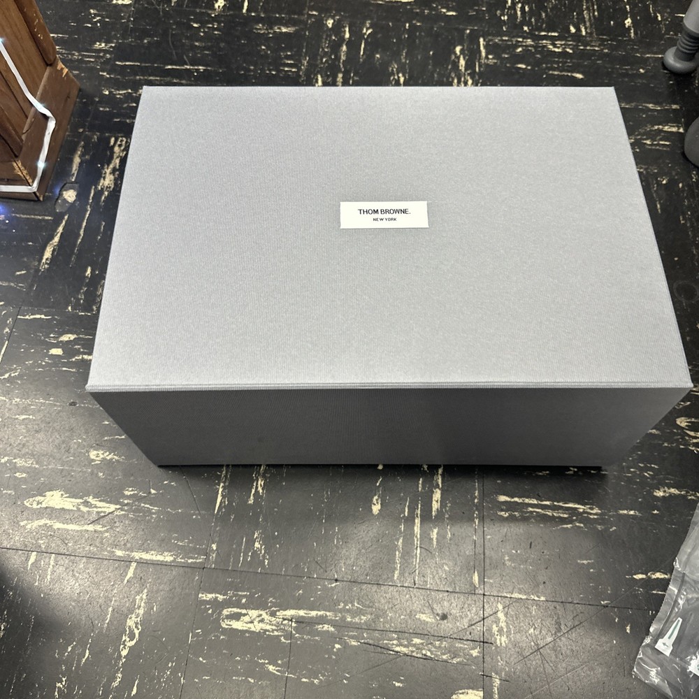 Authentic Thom Browne Empty Gift Box Magnetic Gray Storage Box JUMBO