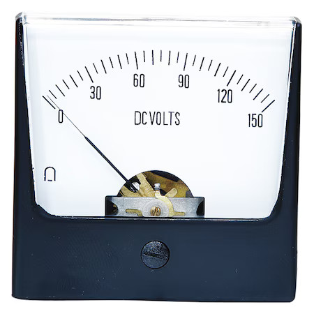 Analog Panel Meter, Dc Voltage, 0-150 Dc V,  12G445