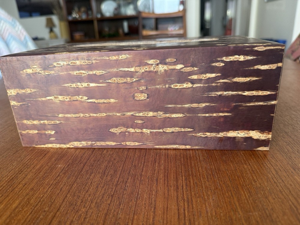 Japanese Style Cherry Bark Rectangle Dispenser Storage Case Deco