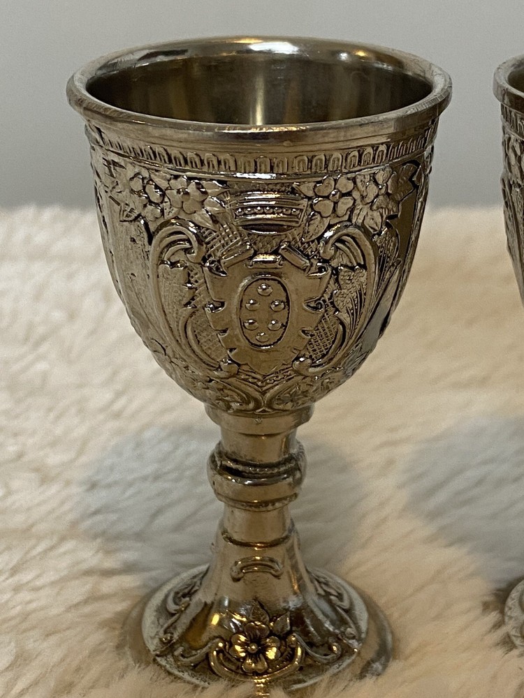 Mini Ceremonial Chalice Goblet Silver Plate 3.5”