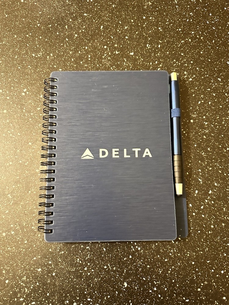Delta Airlines Notebook and Pen Set