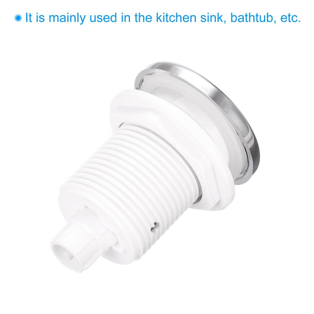 Garbage Disposal Air Switch Button 32mm Dia with Air Hose, Micro Switch