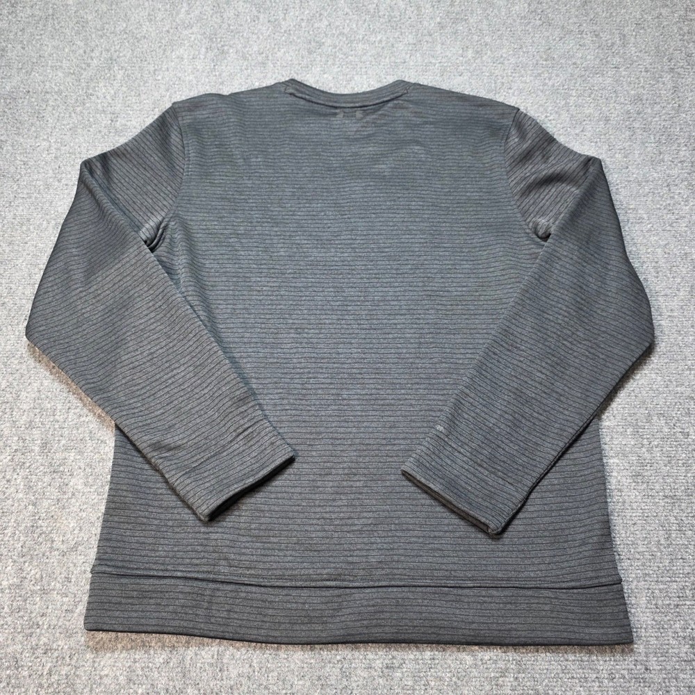 Under Armour Mens Medium Storm SweaterFleece Crew Neck Black Golf Pullover NEW