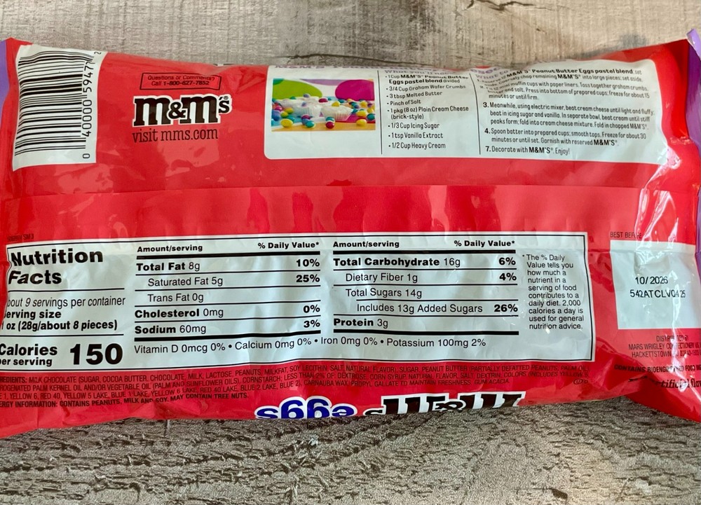 Easter M&M's Peanut Butter, Peanut & Plain with an Easter Candy Dish