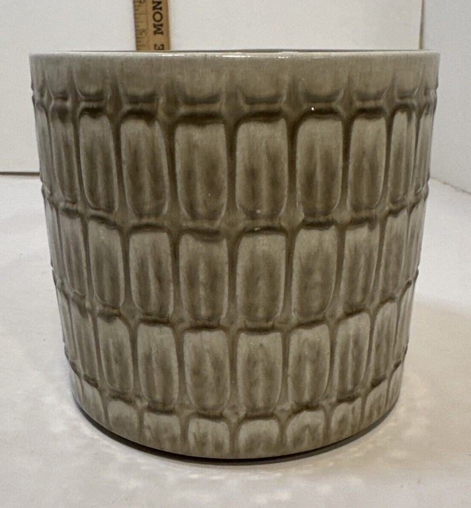 Vintage Scheurich Patterned Pottery Planter Germany 878-12