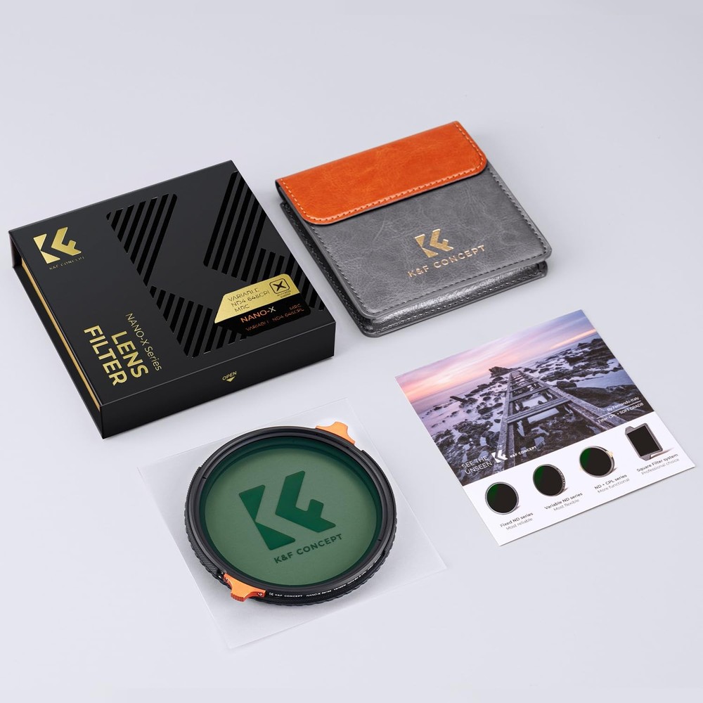 46mm ND4-64 (2-6 Stops) ND Lens Filter Variable & CPL Polarizers Filter 2-in-...