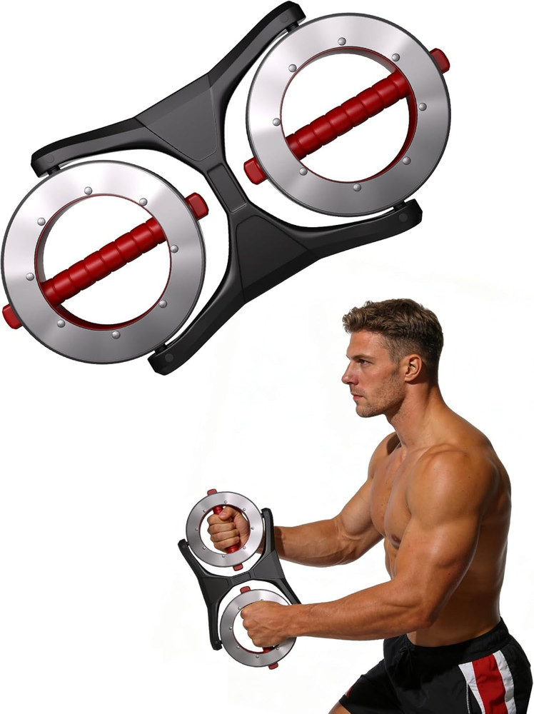 Rotating Arm Exerciser with Adjustable Resistance for Home Gym Training