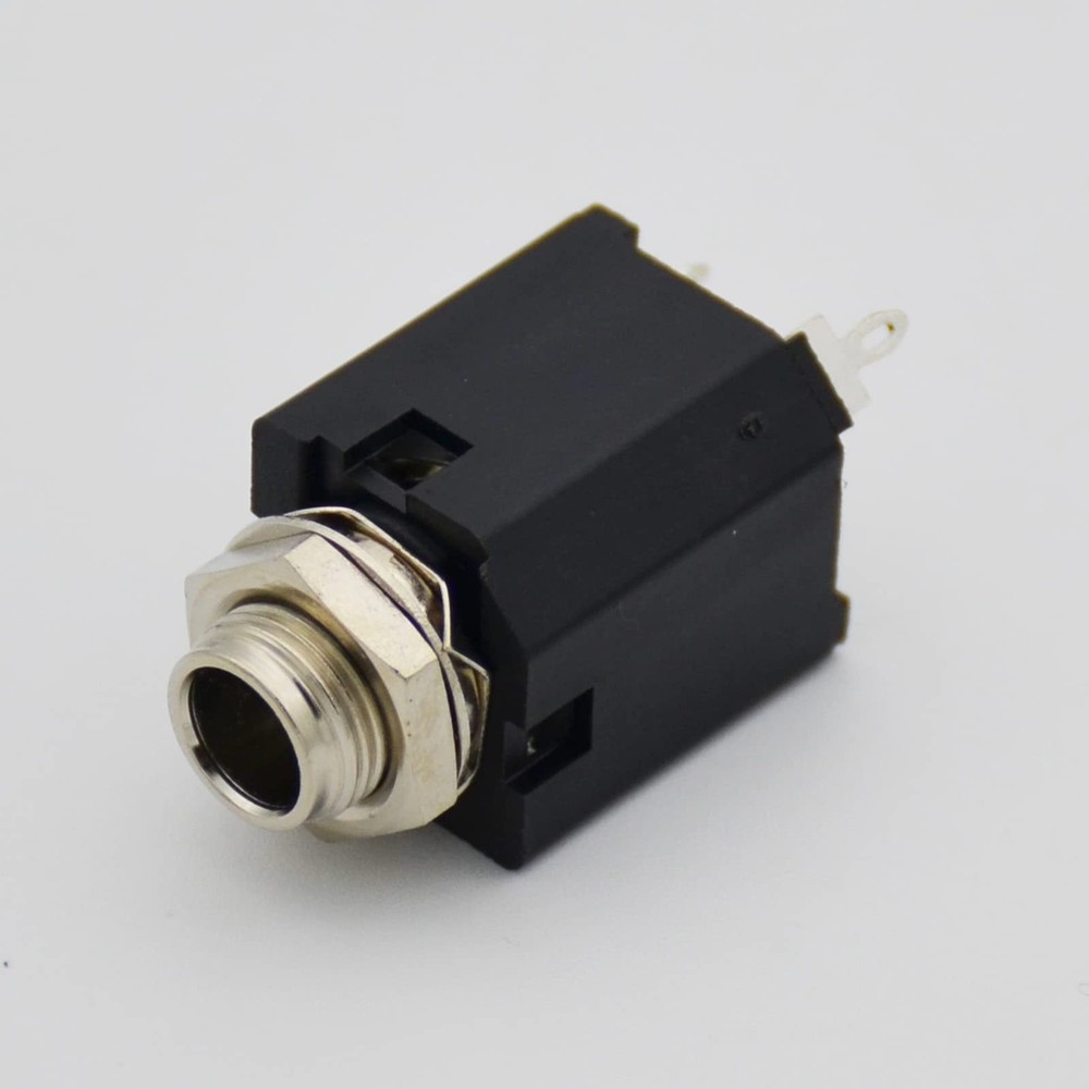 Audio 1/4" Jack Female 6.35mm TRS Stereo Panel Mount Socket Guitar Input Jack...