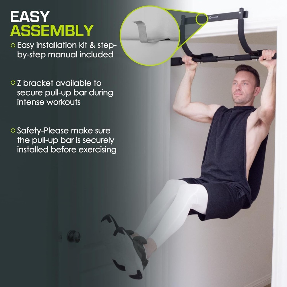 Multi-Function Pull Up Bar Home Gym Doorway Chin Up Strength Training 300lbs