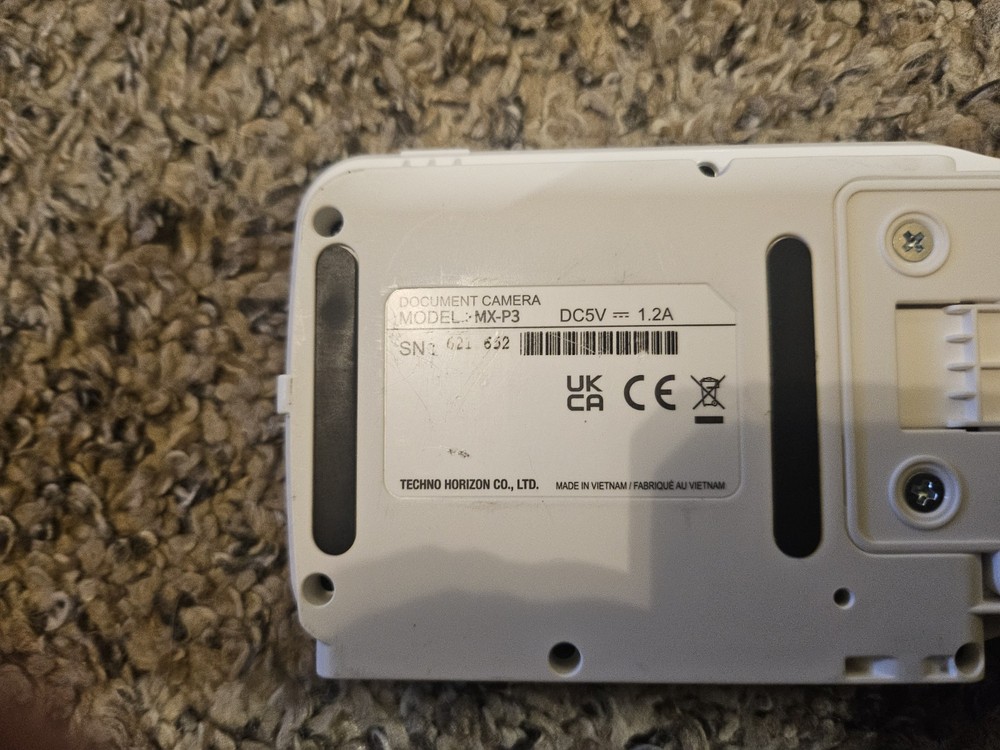 Elmo MX-P3 4K Visual Presenter Document Camera w/ AC Adapter barely used