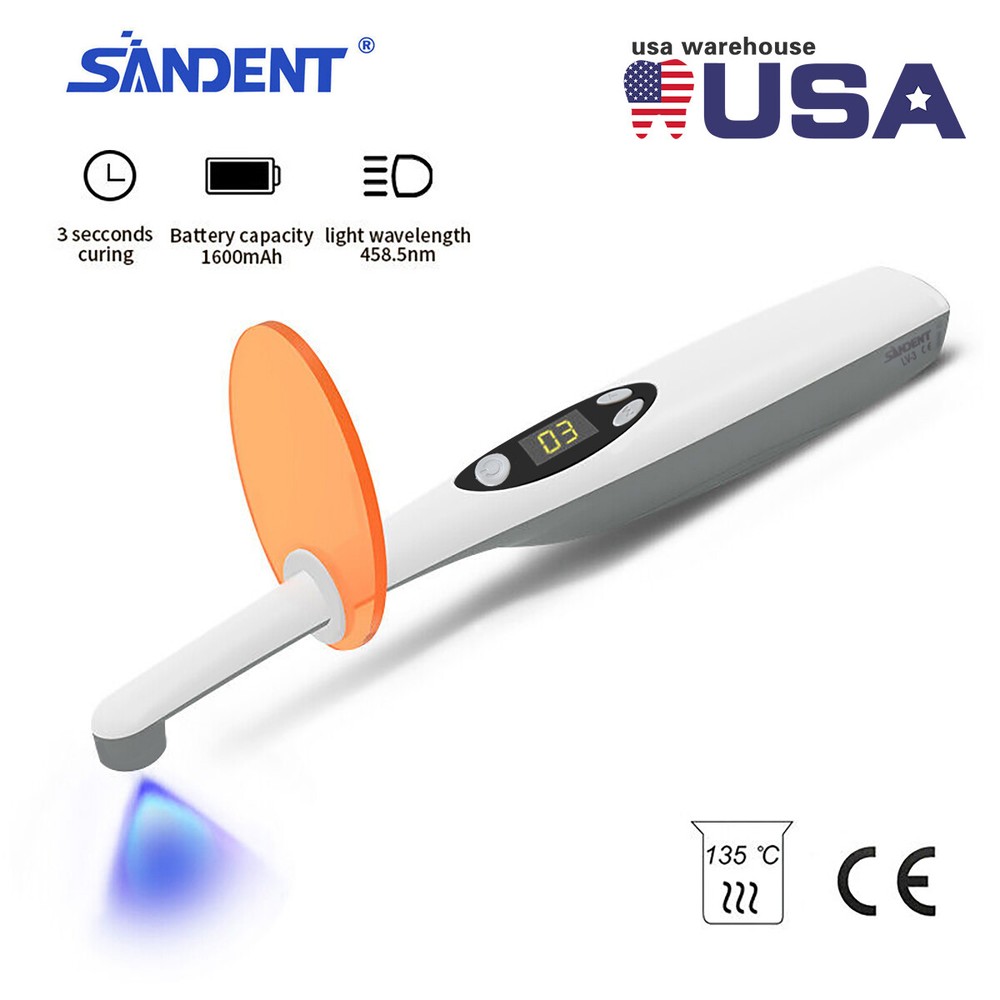 Dental Cordless Led Curing Light 3Second iLED Cure Lamp Woodpecker DTE Style