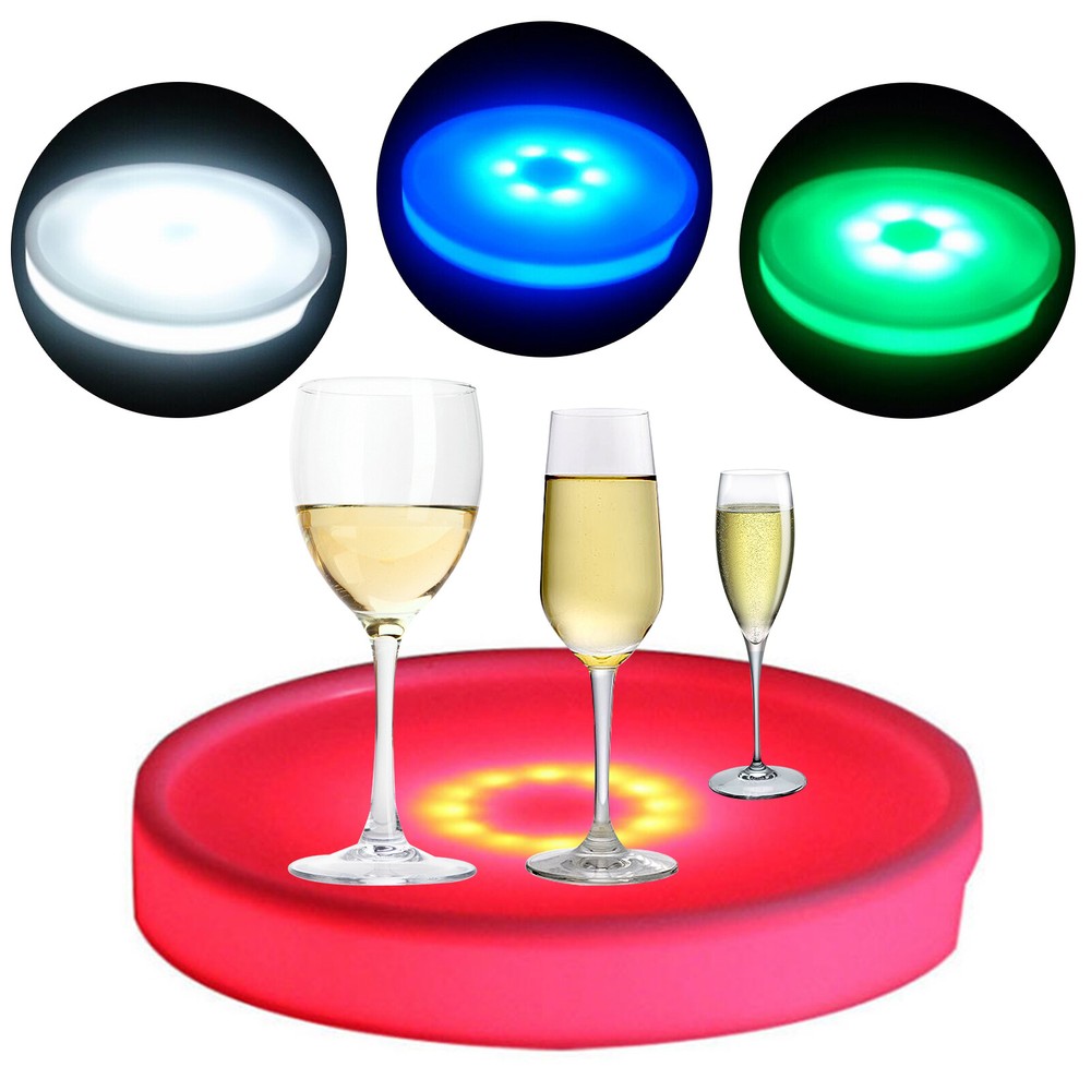 Colorful LED Serving Tray with Remote Control - Waterproof & Rechargeable