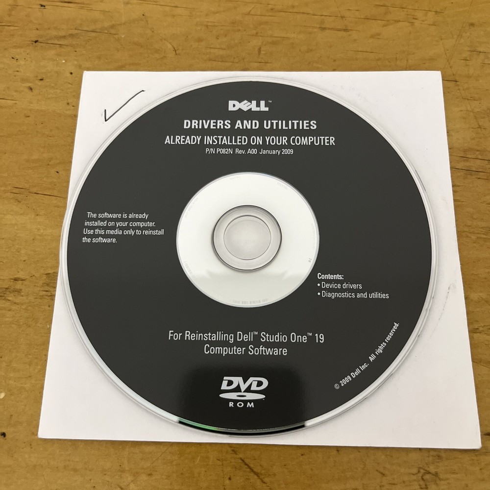 DELL Drivers and Utilities Inspiron 537 537s computer software 2009 NEW