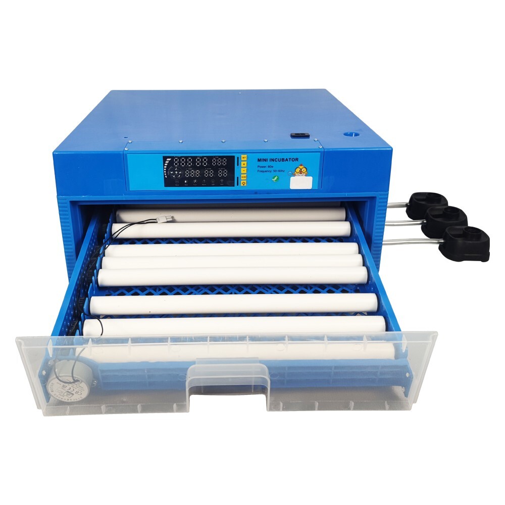 Incubator Drawer Single Layer Temperature Humidity Digital Display 64 Eggs 110V