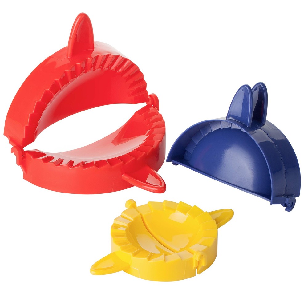 BTaT- Dough Press Set, 3 Pack, Dumpling, Empanada, Pastry Assorted Colors 1