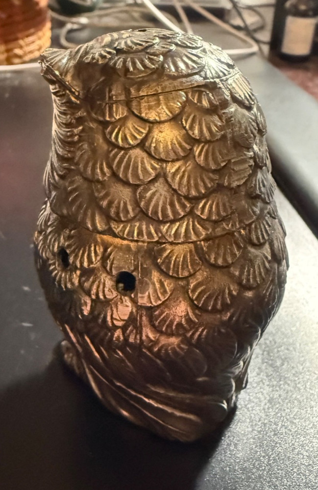 Metal Owl Incense Burner Japan