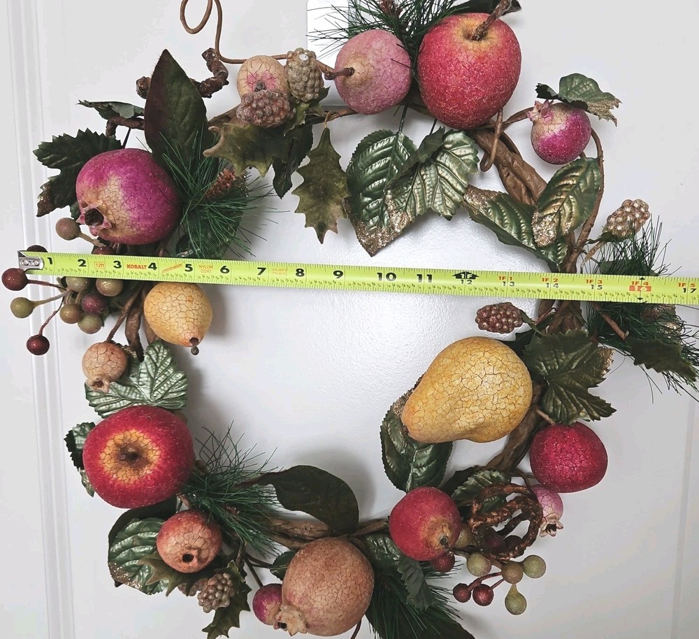 Peach And Wine Haveste Wreath. A4