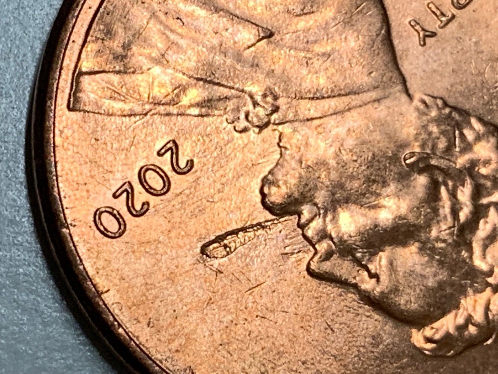 2020 P Lincoln Cent. Spitting Abe.