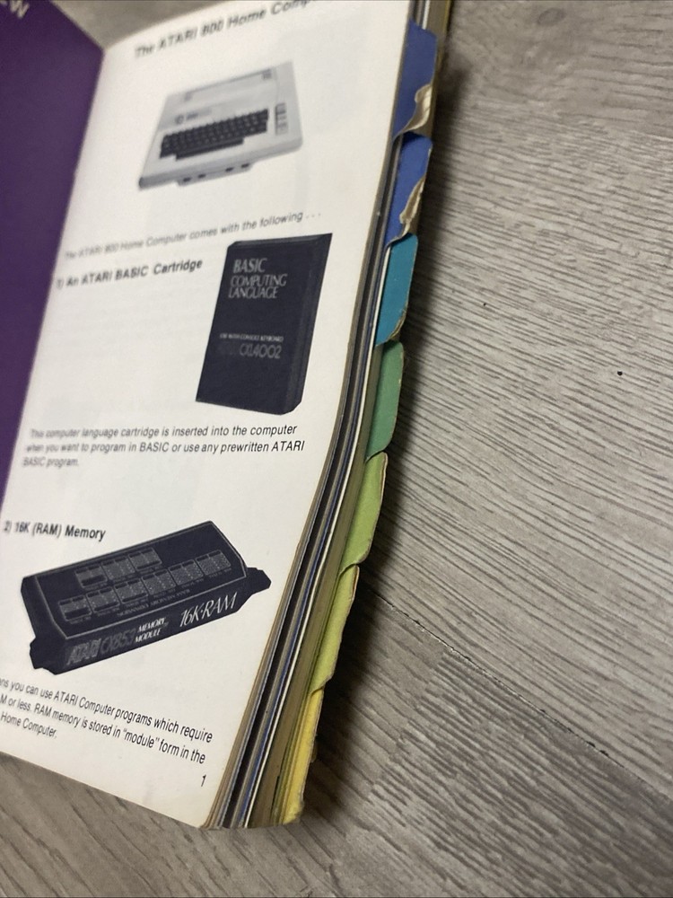 Atari 800 Home Computer System Salesperson’s Guide 1982 Book