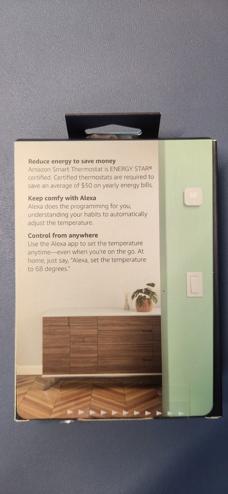 Amazon Smart Thermostat without C-Wire Adapter - White
