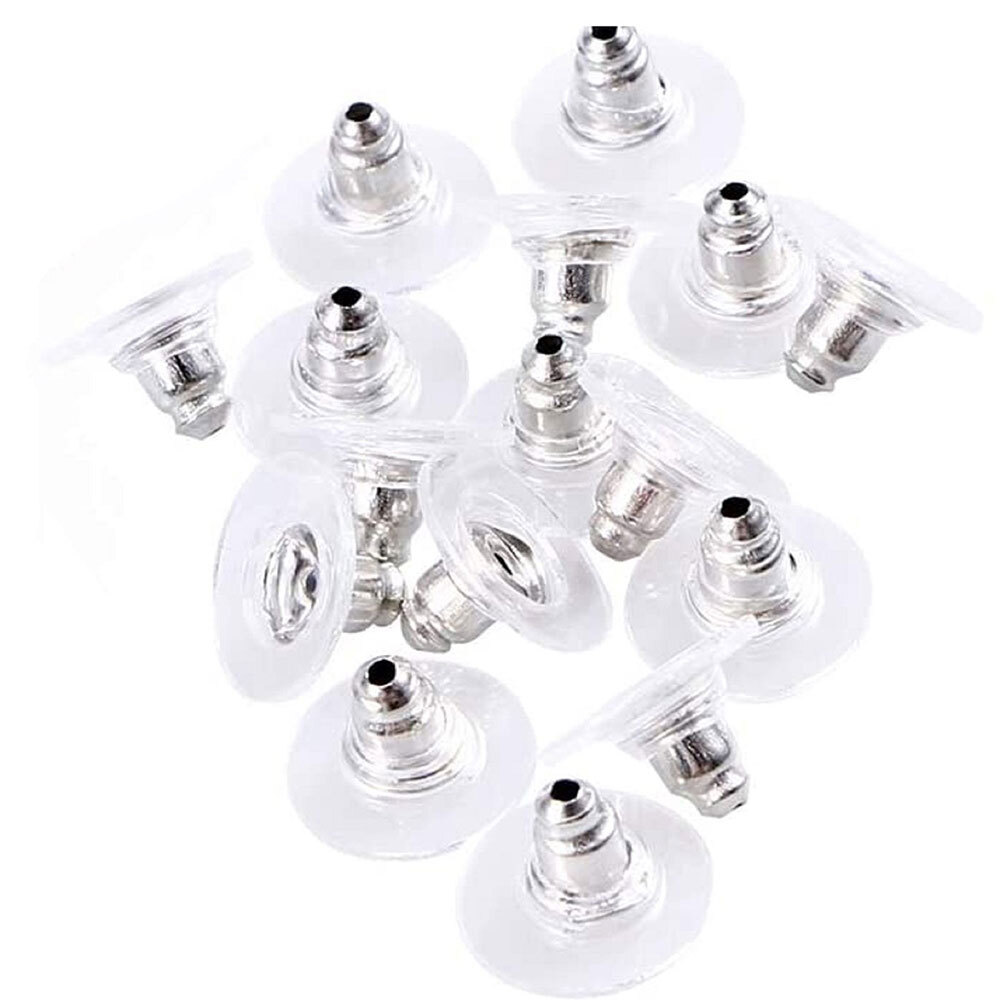 Earring Backs Post Backings Stopper Silver Golden Stud Secure Hook Earring Lots