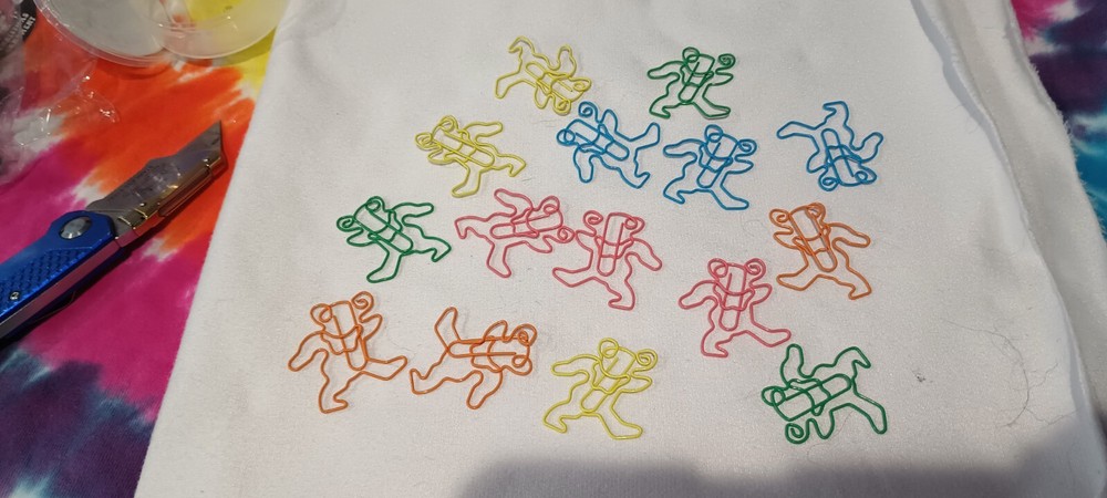 Grateful Dead Dancing Bear Paper Clips 15 Count