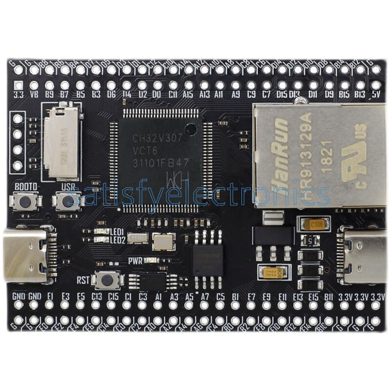 CH32V307VCT6 development board RISC-V core support RT-Thread onboard