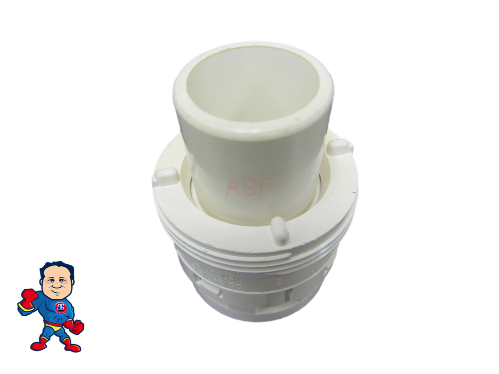 Nozzle, Waterway Poly Jet Caged Style, Directional, White