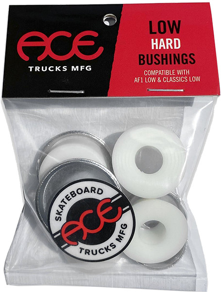 ACE LOW HARD BUSHINGS KIT 94a WHITE 2pr