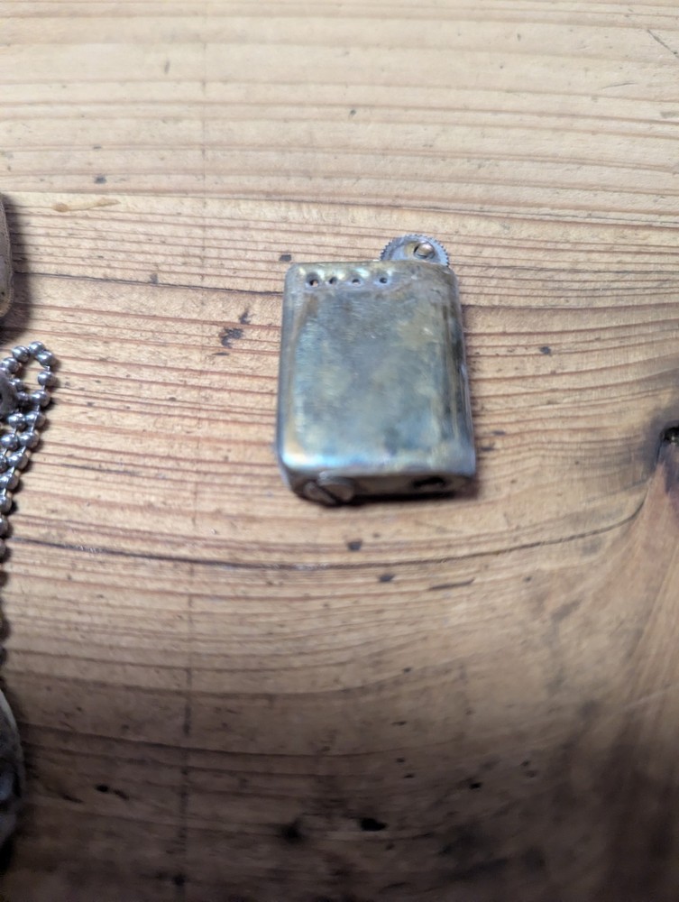 Vesta Lighter Solid Silver Birm 1936 Military Ties As Shown