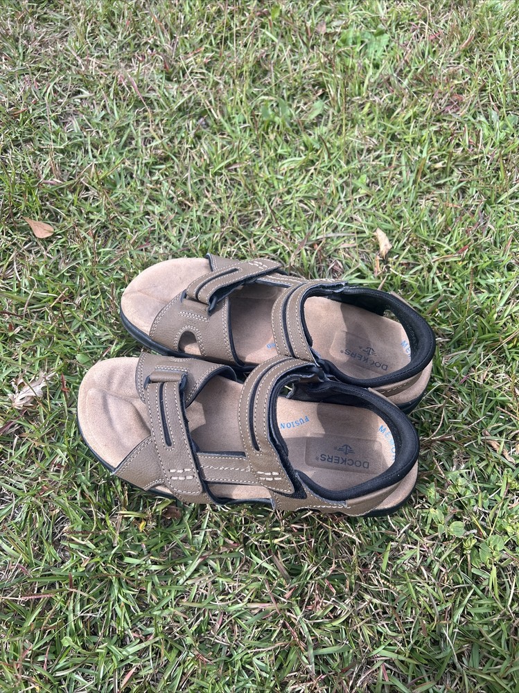 Dockers Brown Adjustable Sandals Men Size 9 M