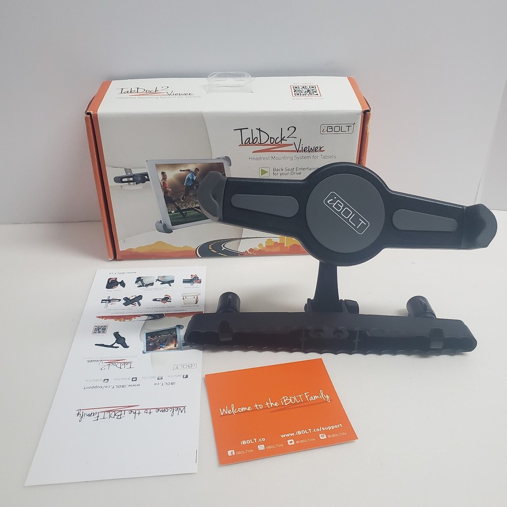iBolt TabDock 2 Viewer Tablets Head Rest Mount Black
