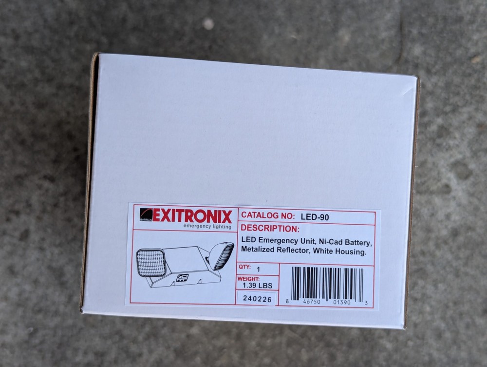 Exitronix LED-90 - Emergency Lighting - Bug Eye - 120 Volt - 277 Volt - NEW