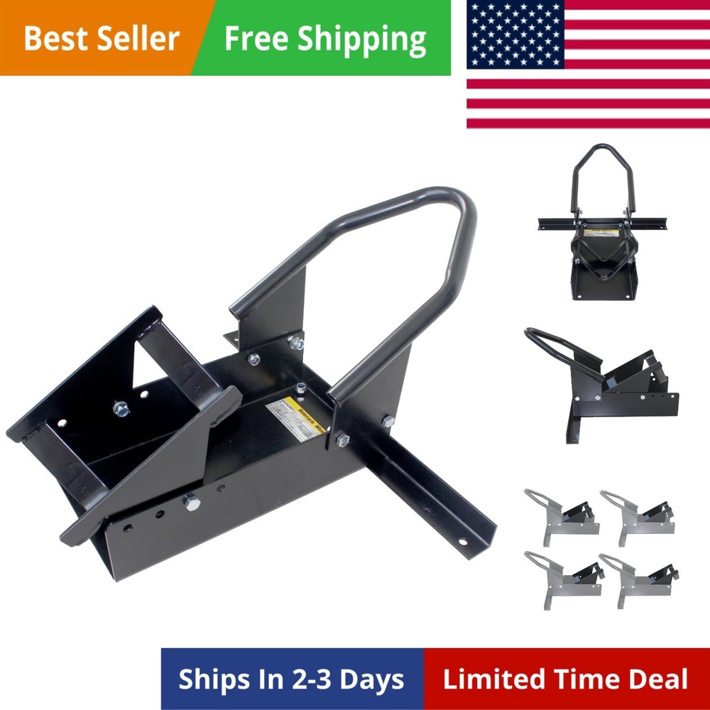 Standard Motorcycle Wheel Chock with Pivoting Cradle