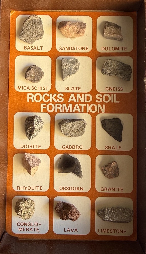 Gemstones for Education SET, Rocks & Shells Collection with World Map | ESM US