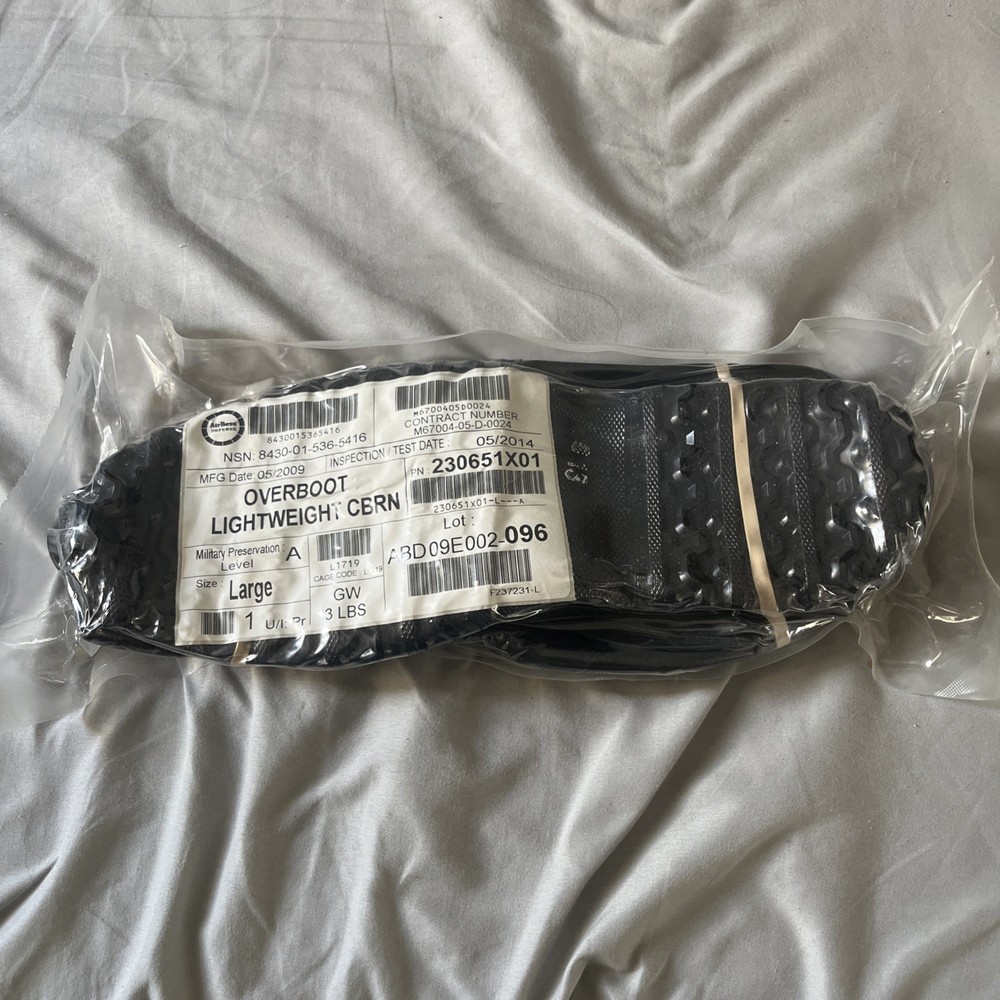 AirBoss Defense Level A Lightweight Overboot CBRN Size Large