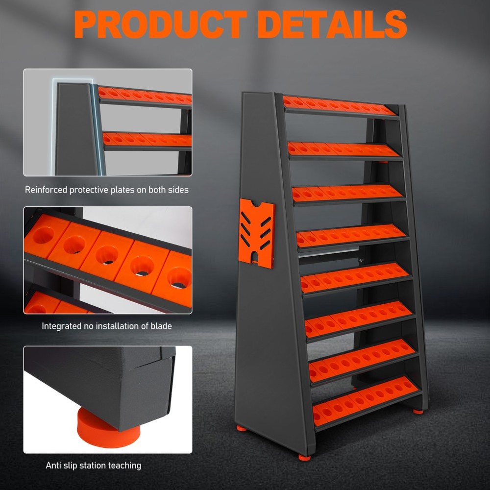 Tool trolley CAT40-BT40 multi-function tool management rack milling cutter chuck