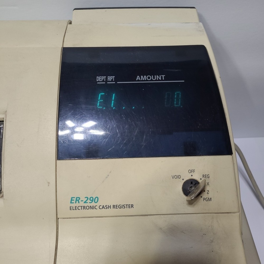 SAMSUNG Sam4s ER-290 Cash Register - Powers on - E1 Error Code - USED