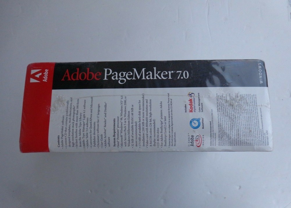 Adobe PageMaker 7.0 (Retail) (1 User/s) - Full Version for Windows 27530341