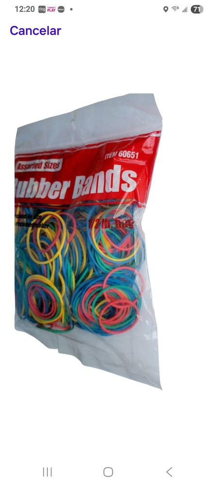 1/2 lb. Rubber BandsAssorted Sizes Multicolor